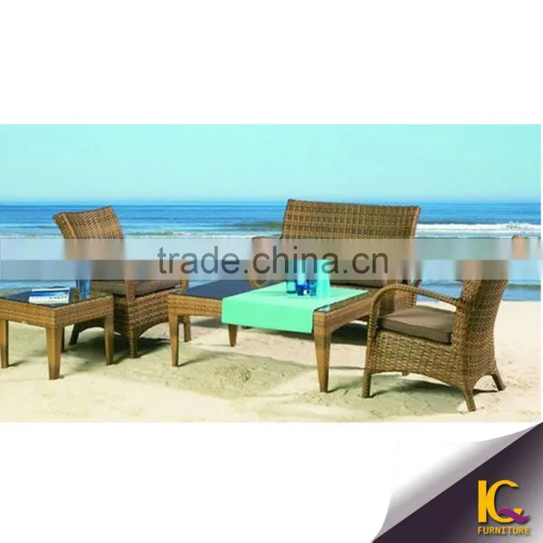 Cheap Outdoor Wicker Furniture Rattan Sectional Beds Sofa With Good Service photo-6