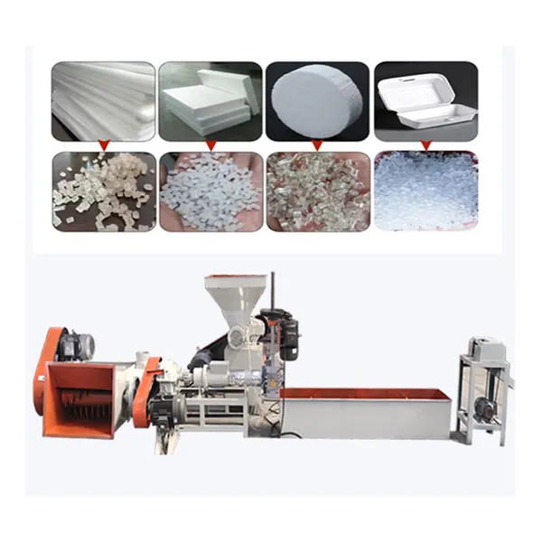 Professioneller EPS-Schaumstoff-Recyclinggranulator mit vor Ort bereitgestelltem technischem Support