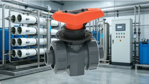 PVC Metering Ball Valve PVC-U Flow Control Valve for Water Treatment System Chemical Pipeline Control photo-3
