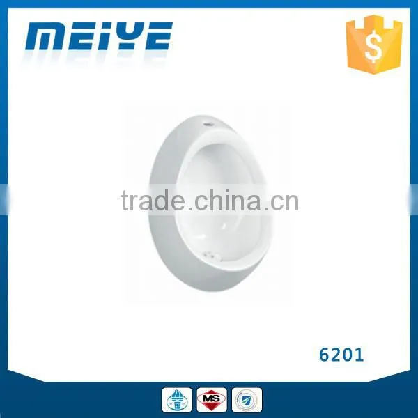 6201 Wall-mounted Ceramic White Quality Urinal, Egg Shaped Urinal, Splash-free Surface and Easy-to-mountain Performance Quality Choice