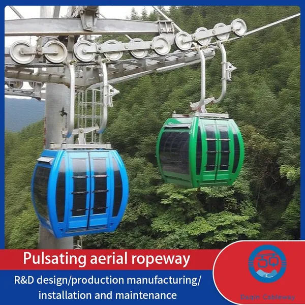 Dq Tourism Ropeway Cable Car Aerial Tramway Cabin Low-Noise Chairlift Weatherproof Seats Alpine Regions Speed Cableway System photo-3