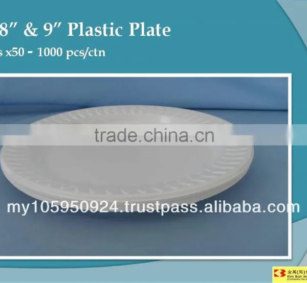 7", 8", & 9" Plastic Plate