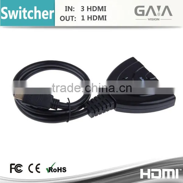 HDMI Switcher 3*1 hd Hdmi Video Audio Hdmi Video Switcher Splitter 1080P