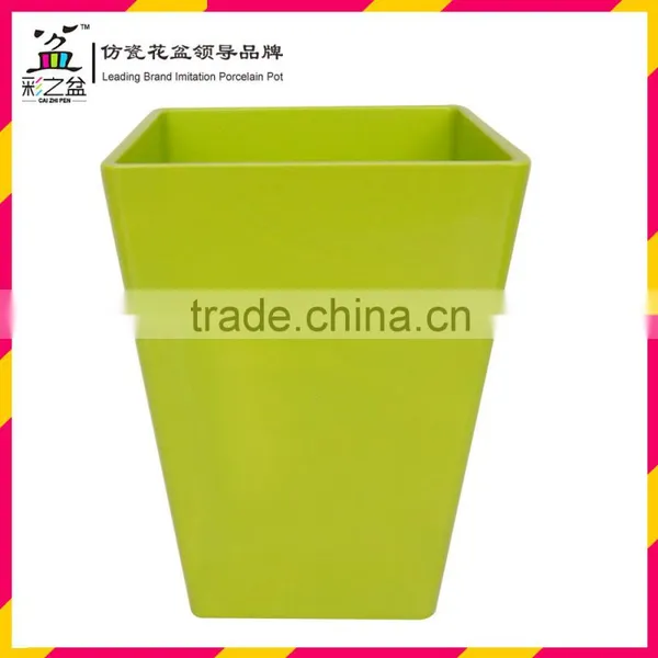 2015 Hot Sell High Square Melamine Flower Pot MX1311-1