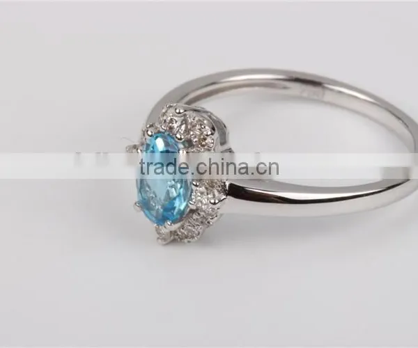S925 Silver Wedding and Engagement Rings With Clear Zircon Green Stone Ruby Ring Women Jewelry photo-3