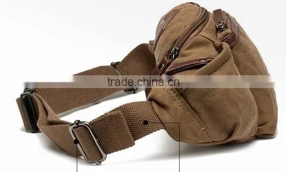 New Canvas Outdoor Sports Waist Pocket Casual Shoulder Belt Bag Purse Wallet photo-3