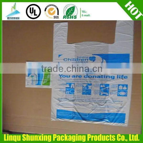 Plastic Charity Bag / Ldpe T-SHIRT Bag / VEST Priting Bag photo-4