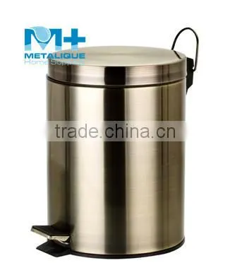 304 Stainless Steel Household Dustbin Waste Bins 5L-BR