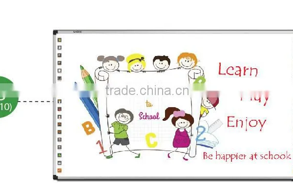 Usb Magnetic Glass Whiteboard iq Board Interactive Smart Non-glare Magnetic Glass 2 User Writing Board photo-3