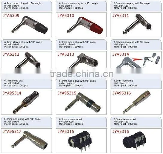 6.3mm mono/stereo plug