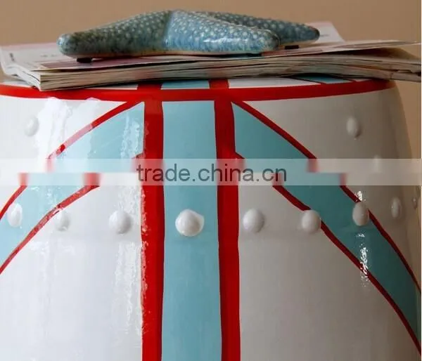 Wholesale Ceramic Squat Chinese Antique Porcelain Garden Stool Jingdezhen photo-3