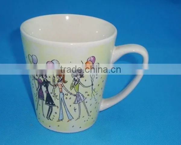 Porcelain 12oz Decal Water Mug photo-3