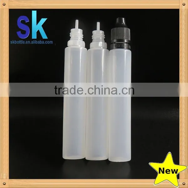 China Supply New 30ml Unicorn Bottles E Liquid Pen Shape Bottle With Child Tamper Evident Cap Quality Choice