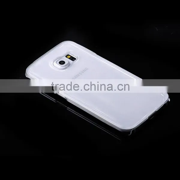 No Bubble and Smooth Surface Transparent Gel PC Case for Samsung for Samsung S6 Edge photo-4