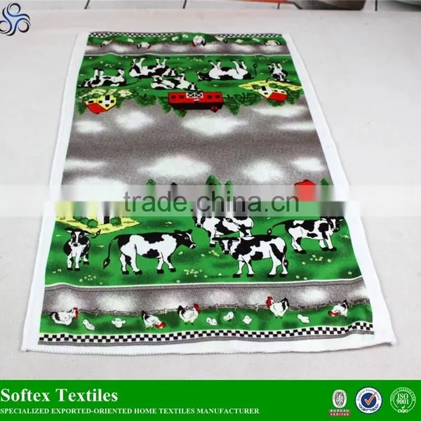 Cheap Microfiber Tea Towel,Complete Sets of Series of Printed Tea Towel photo-5