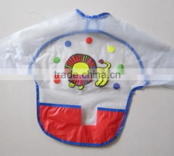 Print Cartoon Logo Waterproof Pvc Kids Smock photo-2