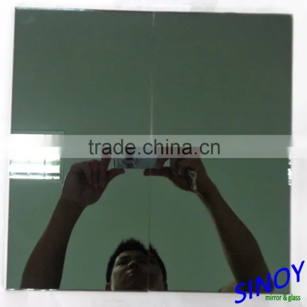 Tinted Silver Mirror Glass in Customer Size With Double Coated Paint photo-2