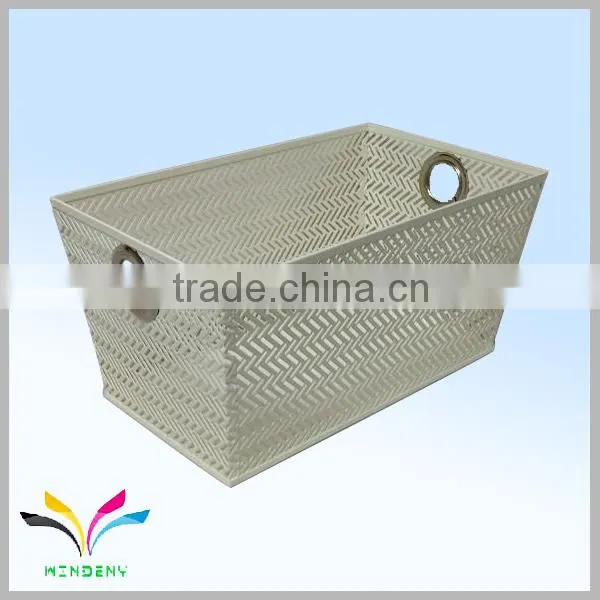 Sturdy Modern Style Metal Bath Toy Storage Box for Paper Organizer photo-4