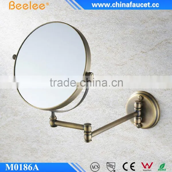Beelee 6'' Double Sides Antique Adjustable 3X Magnifying Make Up Mirror photo-2