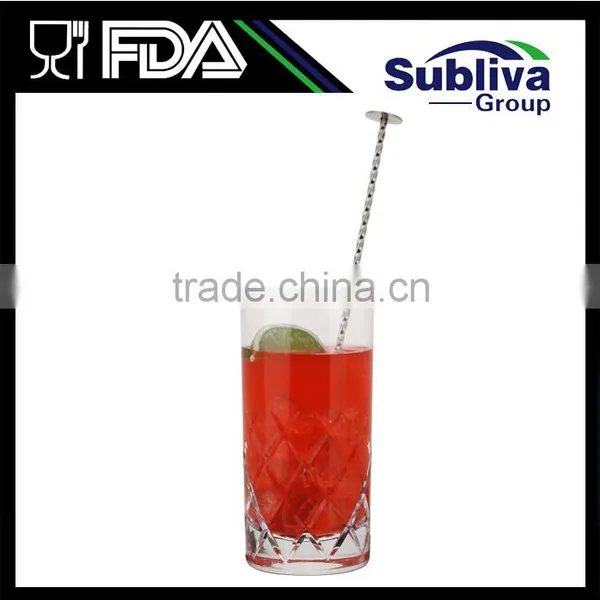 Manufacturer Food Grade 280mm Stainless Steel 304 Metal Disc Tail Bar Spoon photo-6