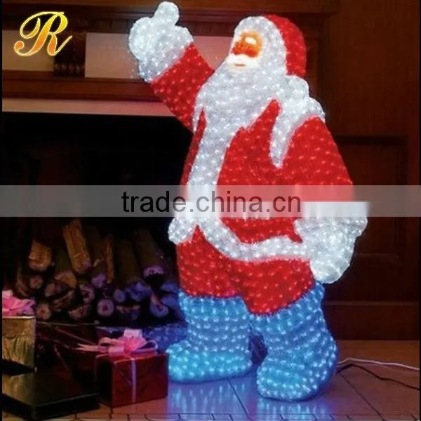Fiberglass Santa Claus Led Outdoor Statue photo-3