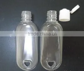 30ml Pvc Hook Bottle With Filp Top Cap for Hand Sanitizer,clear Plastic Hook Bottle