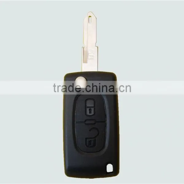 Wholesale Citroen Flip Car Key 2 Button 206 Blade Transponder Chip ID46 433MHz, Citroen Remote Key photo-2