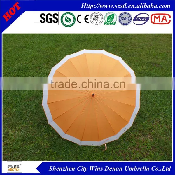 High Quality Straight Elegant Wooden Umbrella,fashion Wooden Automatic Umbrella From China Suppliers,wooden Handle Umbrella photo-4