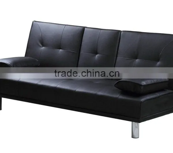 Cheap Leather Sofa Bed With Coffe Table and Cup Holder