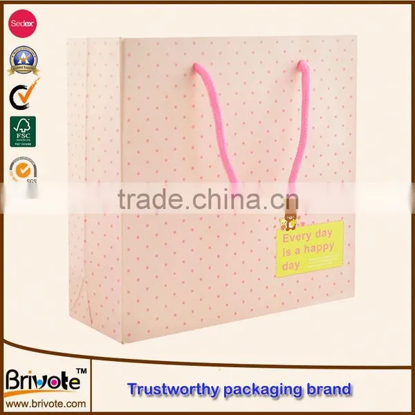 Brown Paper Bag/gold Hot Stamping Foil Kraft Paper Shopping Bag With Cotton Handle/paper Shopping Bags for Packing Garments Quality Choice photo-2
