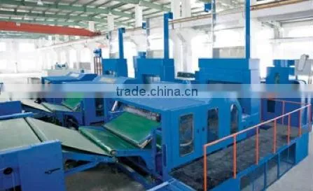 Thermal bonded wadding machine
