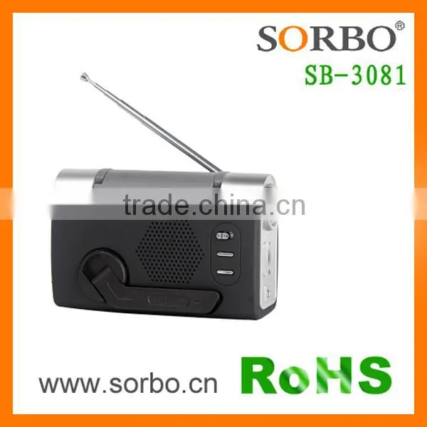 Hand Crank Portable Mobile Radio With Flashlight photo-5