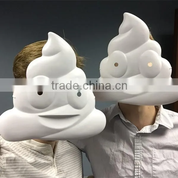 Black and White Round Shape PVC Cute Funny Clown Masks With Difference Design photo-2