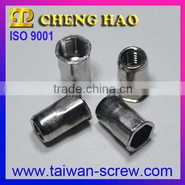 Custom Mit Full-hexagon Carbon Blind Rivet Nut Open End photo-6