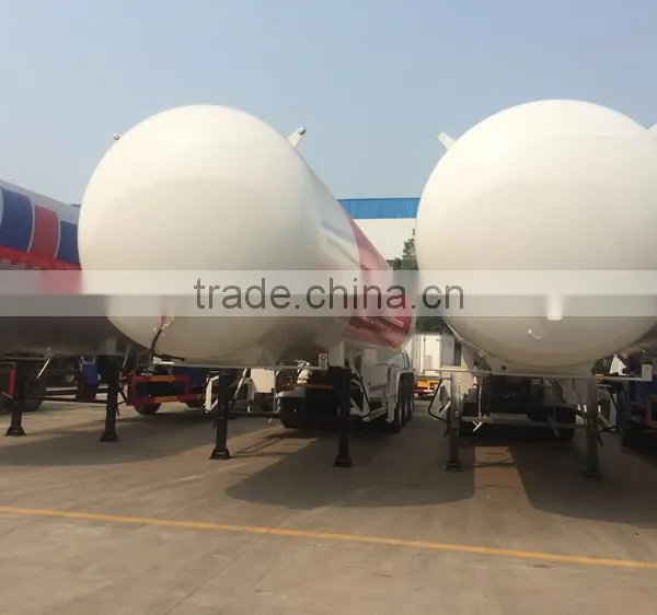 New Design Customized Factory Price 58.5m3 Tri-axle Lpg Trailer,3-axle Lpg Semi Trailer photo-3