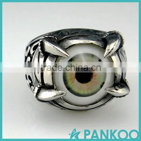 Wholesale Fashion Eyes Serise of Silver and Titanium and Alloy Classic Retro Punk Ring photo-2