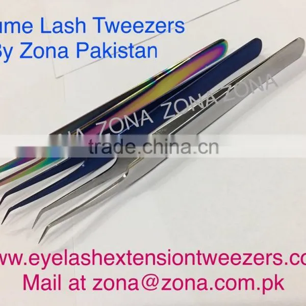 Lashes Application Tweezers Volume Lash Stainless Steel Tweezers