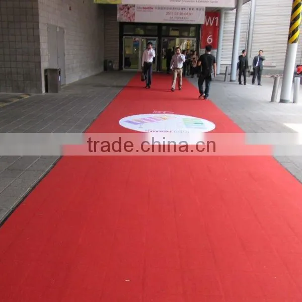 Best Price 100% Polyester Needle Punched Nonwoven Plain Surface Exhibition Carpet photo-4