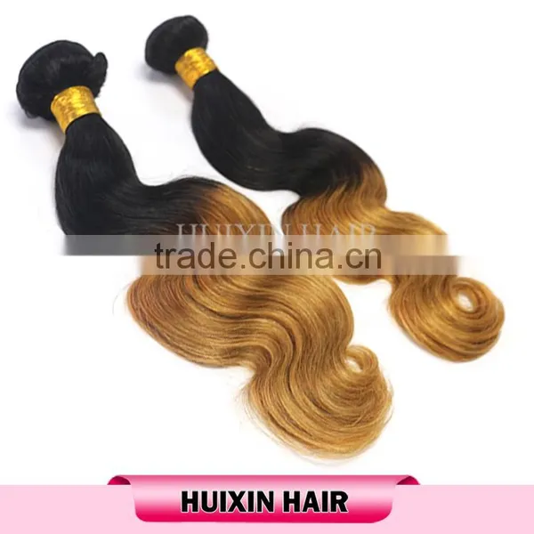 Ombre Hair Weaves Brazilian Virgin Hair Extension Ombre Remy Hair Weaves Bundles photo-3