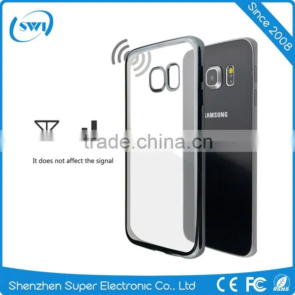 Low Price China Mobile Phone Durable Transparent Phone Case for Samsung S6 Edge Soft Cover Case Plating TPU photo-6