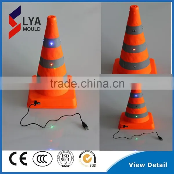 Led Traffic Cone With Top Warning Light Flashing Light photo-2