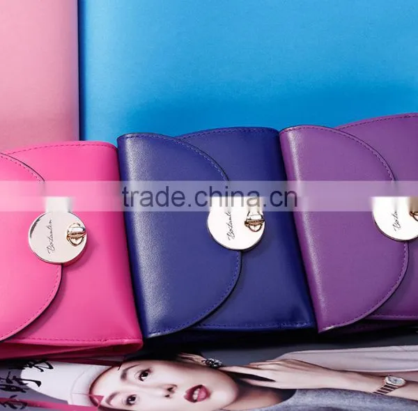 Custom Logo Leather Wallets Women Purse With Card Holder Slot photo-6