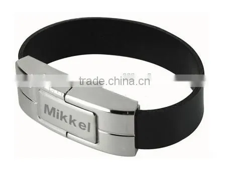 China Factory Produce USB2.0 Leather USB Flash Drive photo-3