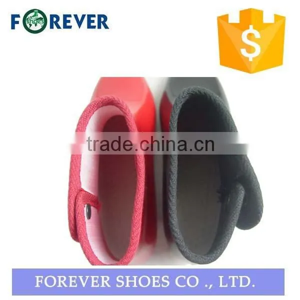 Solid Color Women Plastic Rain Boots Rubber Slipper Bppts photo-2