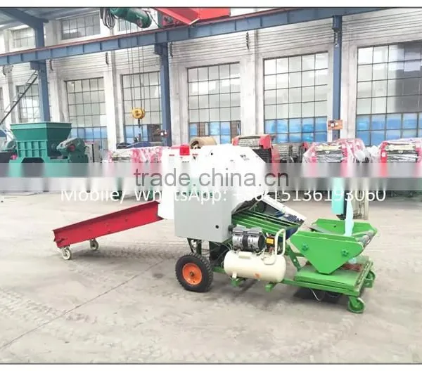 Full Automatic Alfalfa Silage Baler and Wrapper Machine /small Bale Hay Baler photo-3