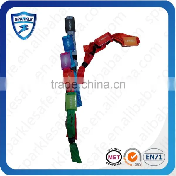 Self Locking RFID Wristband Fabric for Music Concerts