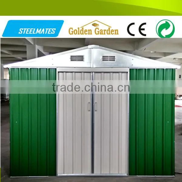 Brown Color Pre Assembled Metal Shed photo-5