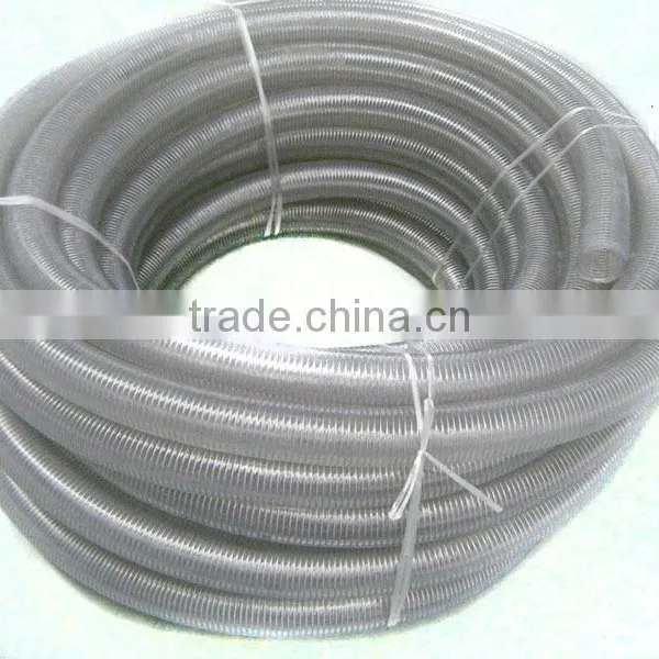 High Pressure Clear Reinforced PVC Fuel Hose Flexible Tube photo-3