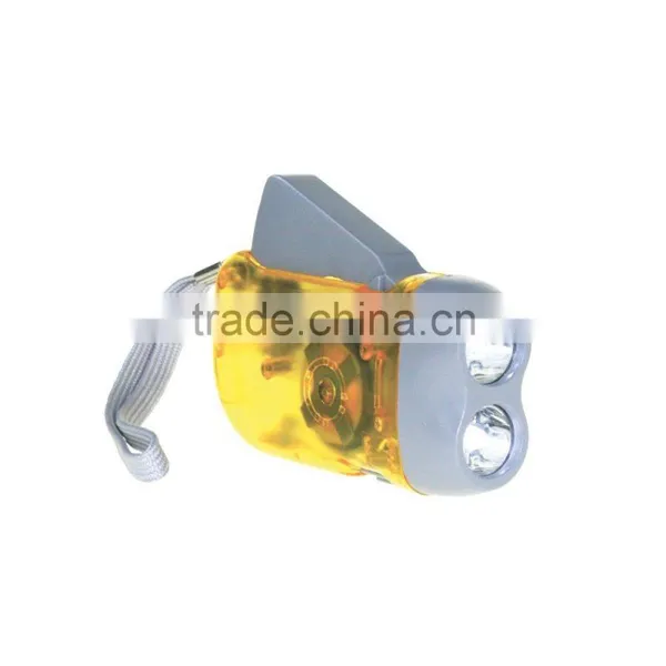Promotional Plastic Translucent Torch Dynamo Charging Led Light photo-2