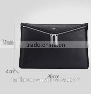 Leather Handbags Business Man Handbag Soft Leather Men's Handbag photo-2